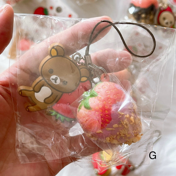 Rilakkuma Strawberry (expect aged cracks)