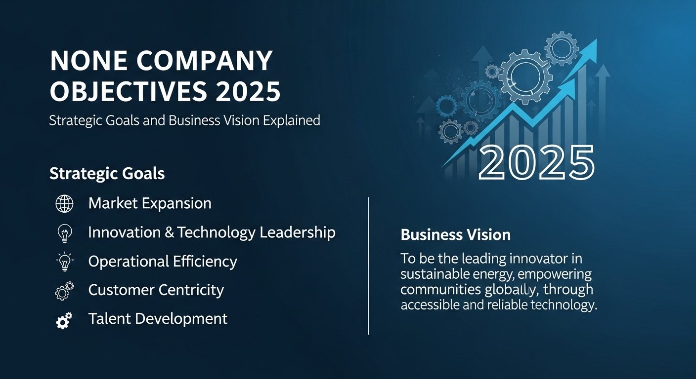 None Company Objectives 2025: Strategic Goals and Business Vision Explained