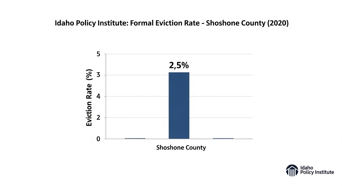 idaho policy institute formal eviction rate 2020 shoshone county